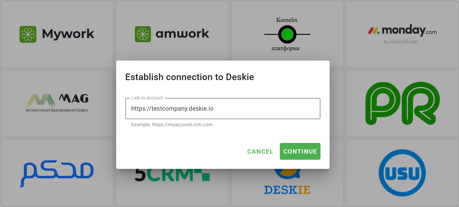 Connect Deskie