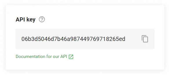 API Key