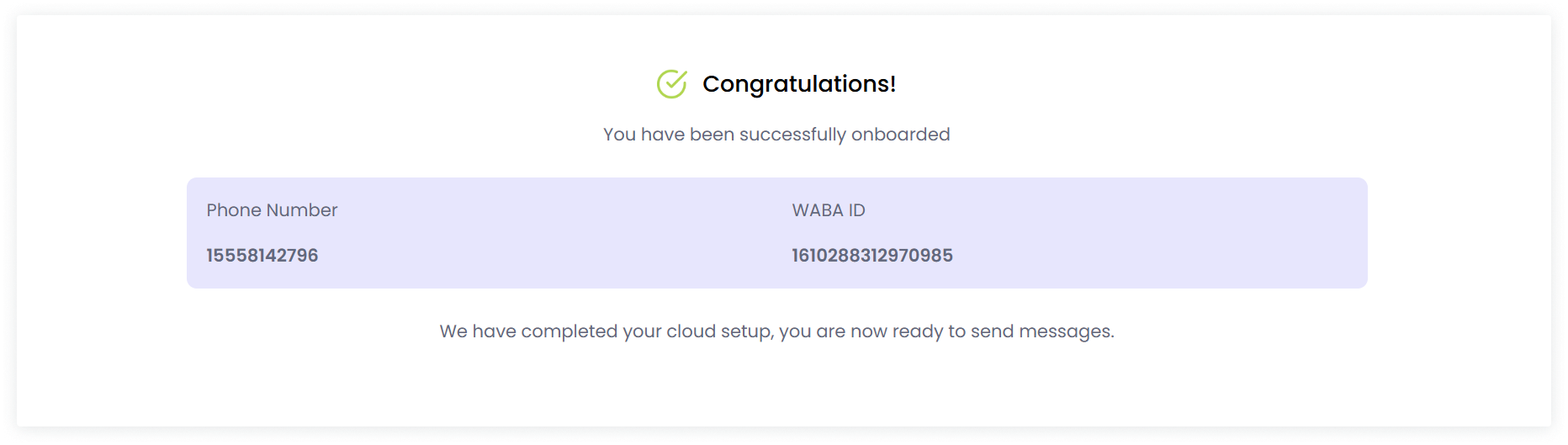 Congratulations